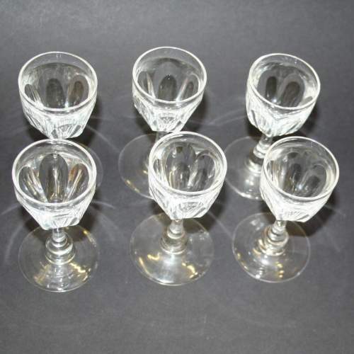 Set of Six Victorian Deceptive Bowl Glasses image-2