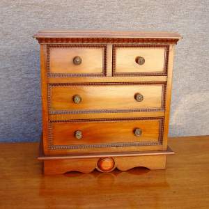 Victorian Walnut Table Top Chest of Drawers