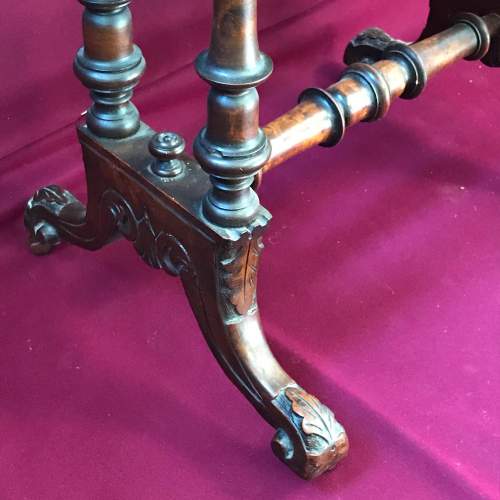Victorian Burr Walnut Sewing Table image-3