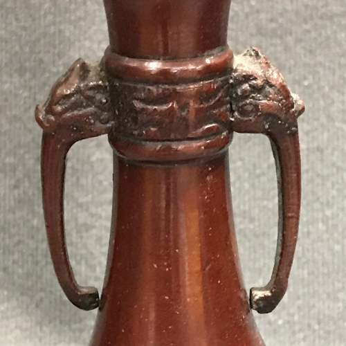 Pair of Chinese Bronze Vases image-2