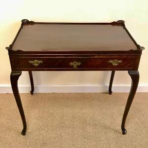Fine Quality Antique Tray Topped Mahogany Silver Table