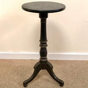 Regency Period Ebonised and Gilded Candle Stand