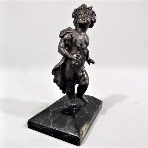 19th Century French Bronze Figure of a Cherub image-1