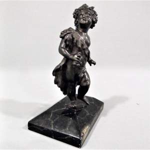 19th Century French Bronze Figure of a Cherub