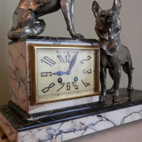 Art Deco French Marble Clock image-2