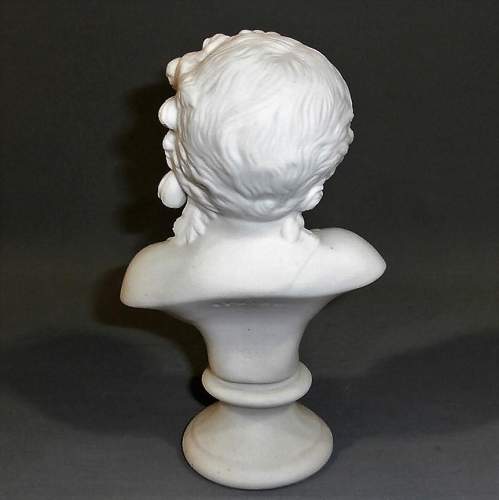A Charming Parian Ware Bust of Spring image-3
