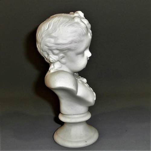 A Charming Parian Ware Bust of Spring image-4