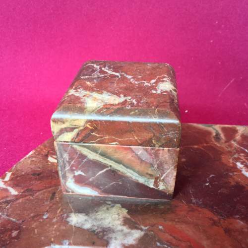 A 19th Century Rouge Marbled Standish image-2