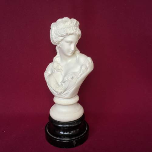 Victorian Parian Ware Bust of a Demure Young Lady image-1