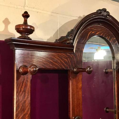 Impressive Victorian Oak Hall Stand image-3