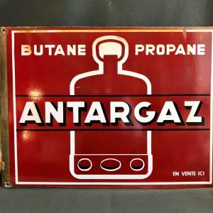 1930s Antargaz Enamel Advertising Sign