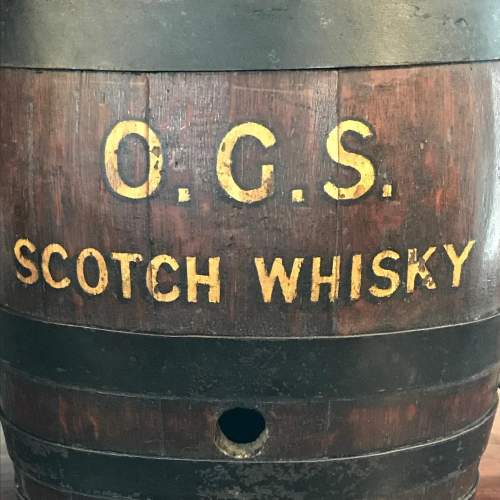 Antique Scotch Whisky  Barrel Lamp image-3