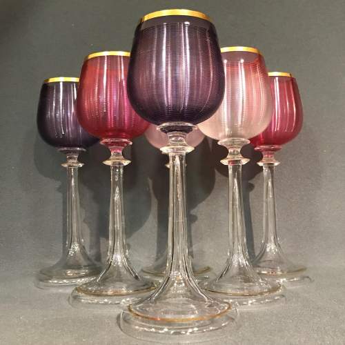 Set of Six Wine Glasses image-1