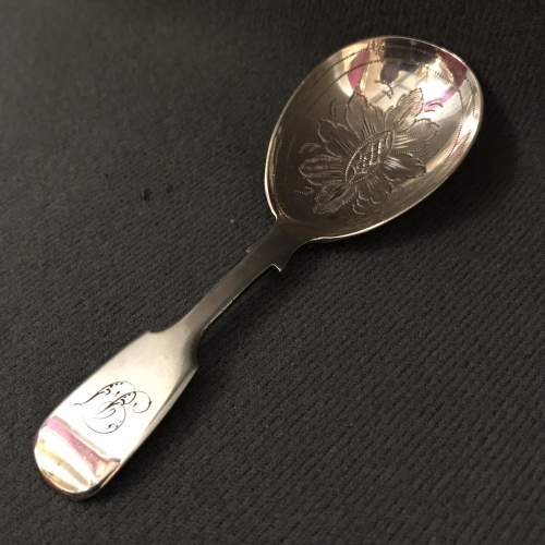 Late 19th Century Silver Caddy Spoon image-1