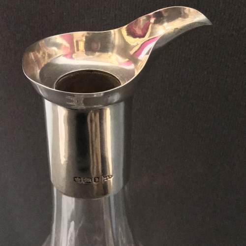 Silver Mounted Glass Decanter image-2