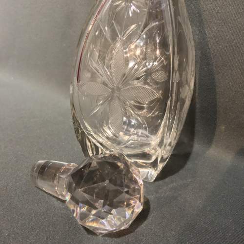 Silver Mounted Glass Decanter image-4