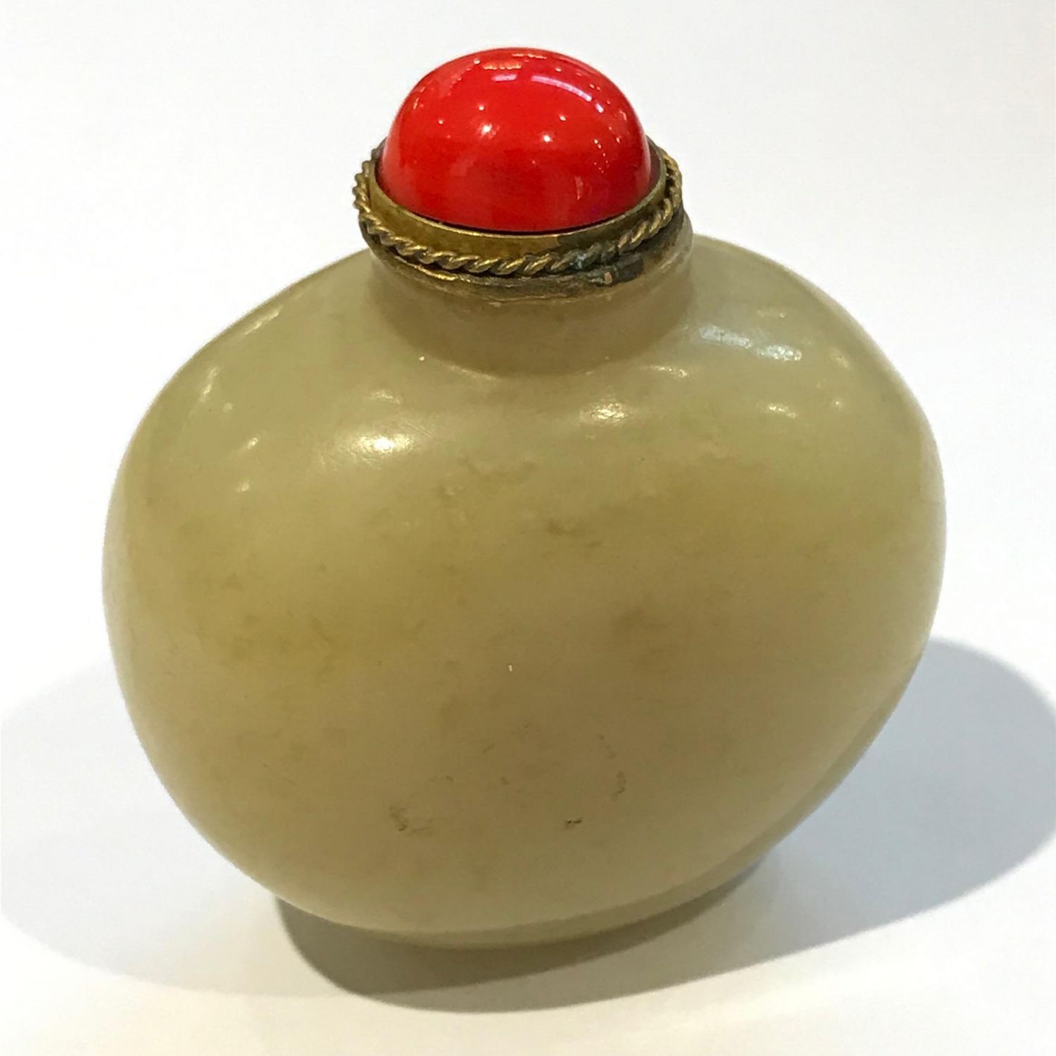 19th Century Oval Form Jade Snuff Bottle - Small Collectables ...