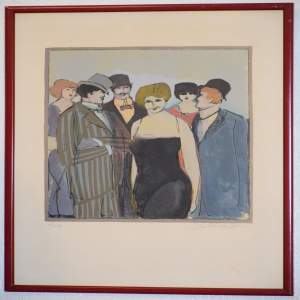 Lady With A Group by David Schneuer 1905 – 1988  48/250