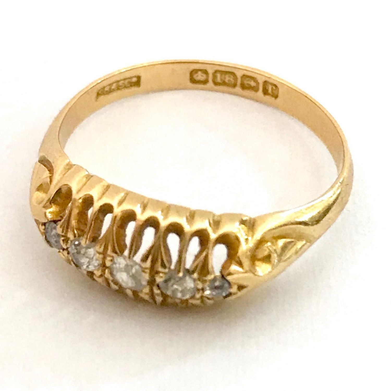 Early 1900s Gold Diamond Ring - Jewellery & Gold - Hemswell Antique Centres