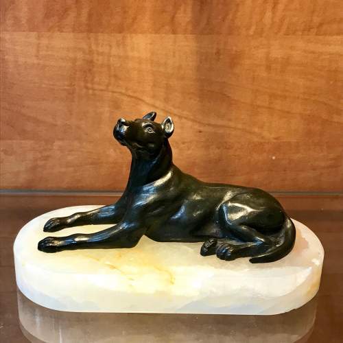 19th Century Animalier Bronze of a Mastiff Dog image-1