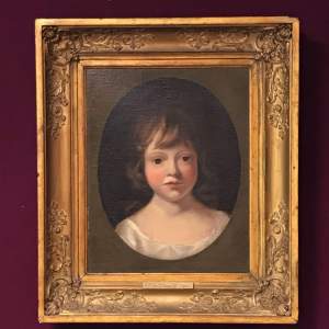 Early 19th Century Oil Painting of Eliza Glanely