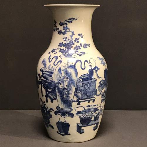 19th Century Chinese Blue and White Vase image-1
