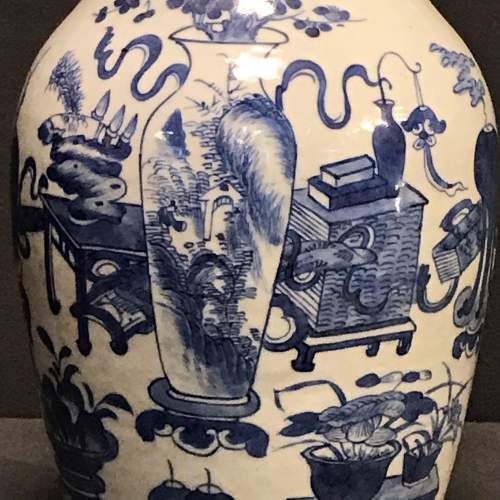 19th Century Chinese Blue and White Vase image-2
