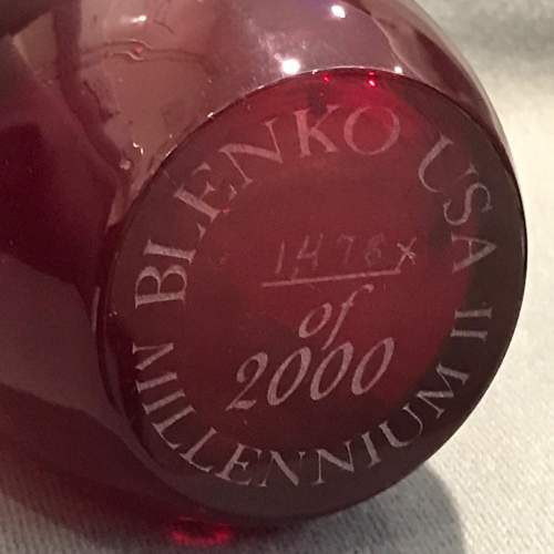 Blenko American Glass Limited Edition Millennium Vase image-4