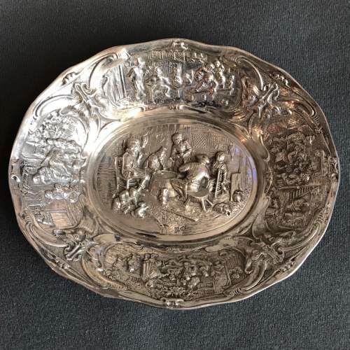 19th Century Dutch Silver Dish image-1