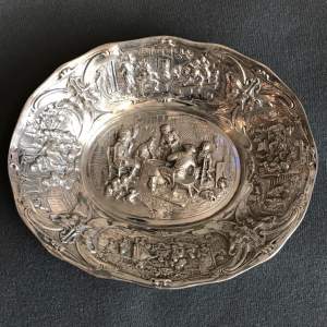 19th Century Dutch Silver Dish