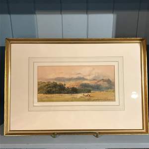 Mid 19th Century Watercolour of a Mountain Landscape
