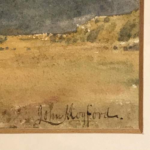 Mid 19th Century Watercolour of a Mountain Landscape image-4