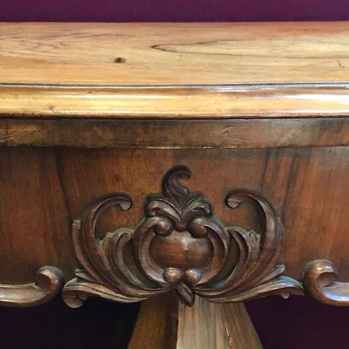 Victorian Walnut Fold Over Table image-2
