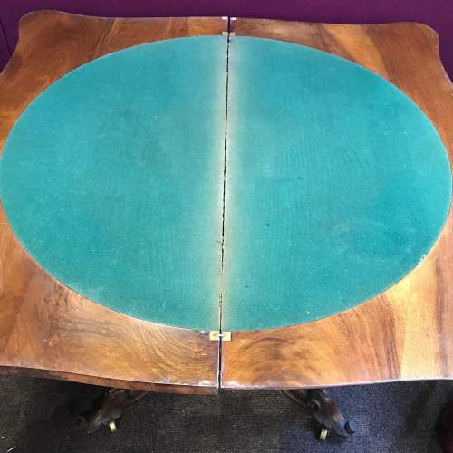 Victorian Walnut Fold Over Table image-4