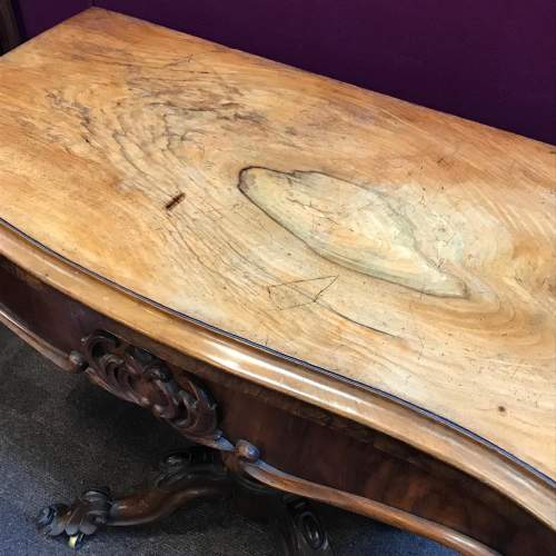 Victorian Walnut Fold Over Table image-5