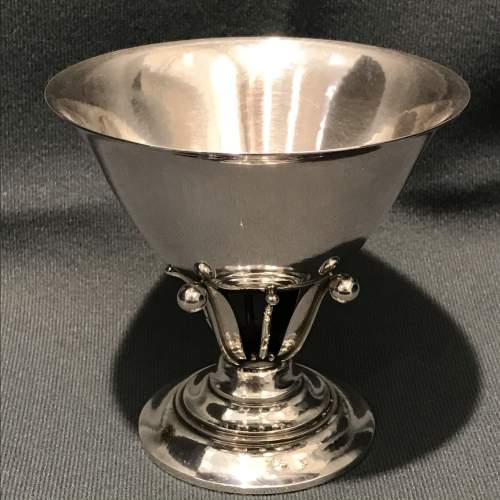 Georg Jensen Silver Bowl On Pedestal image-1