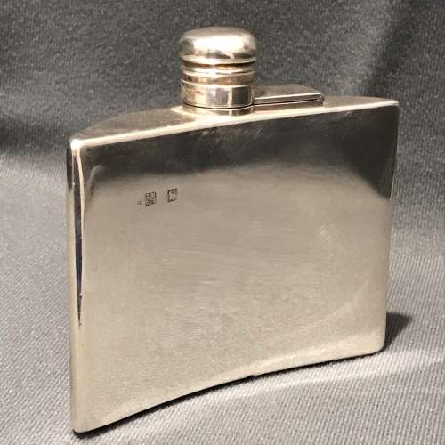 Late Victorian Silver Hip Flask By Sampson Mordan image-2