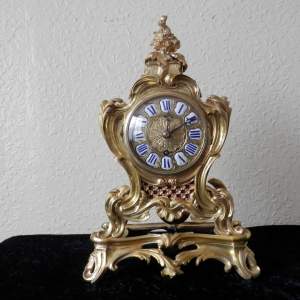19th Century Gilt Bronze English Clock
