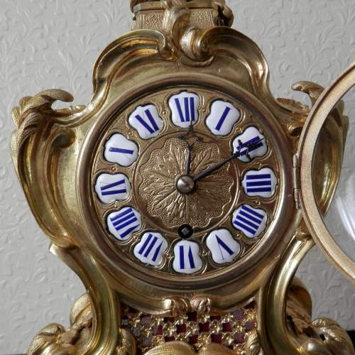 19th Century Gilt Bronze English Clock image-3