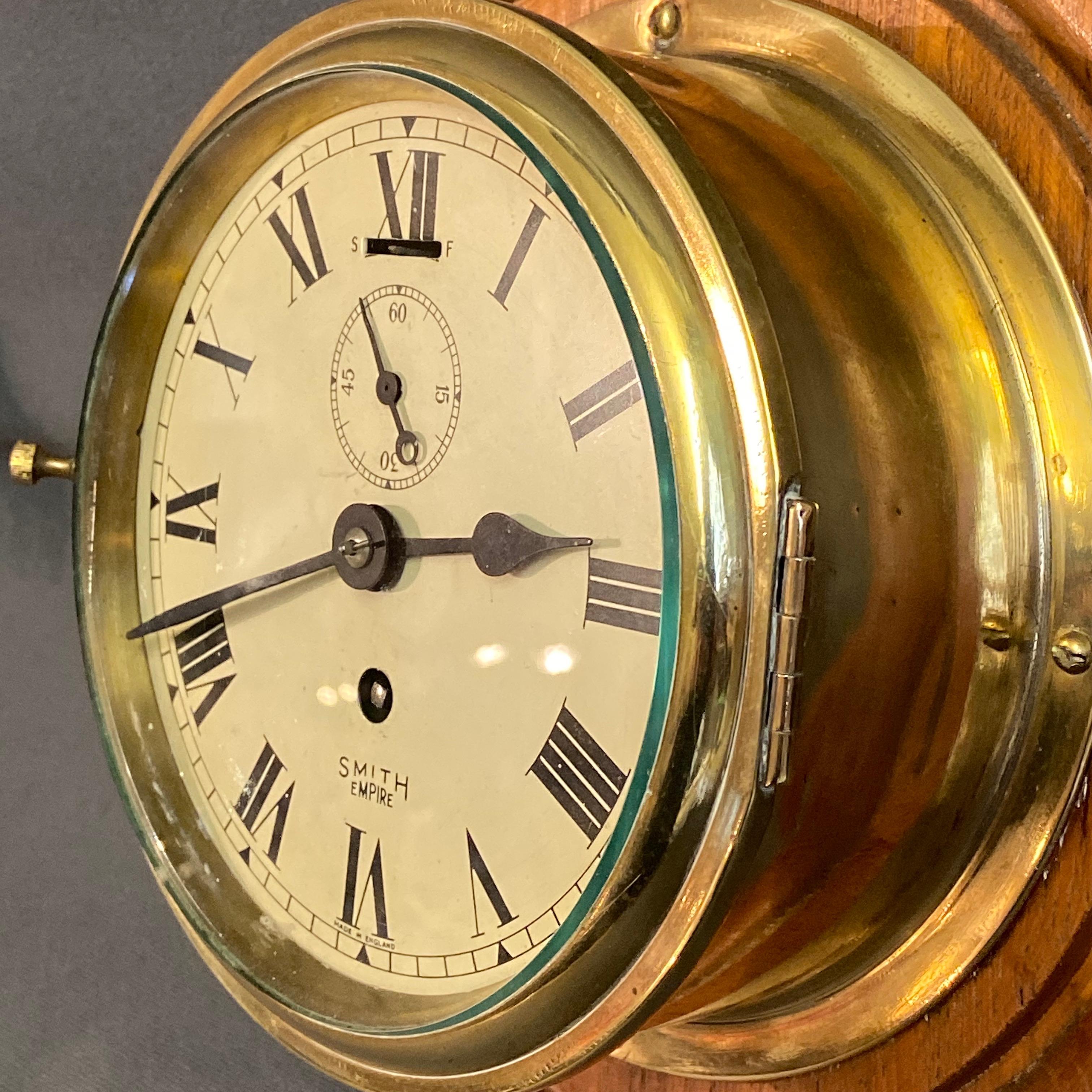 Smiths Brass Ships Clock Militaria Hemswell Antique Centres