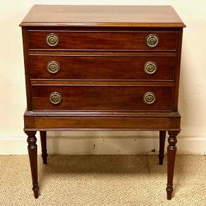 Early 19th Century Mahogany Chest On Stand