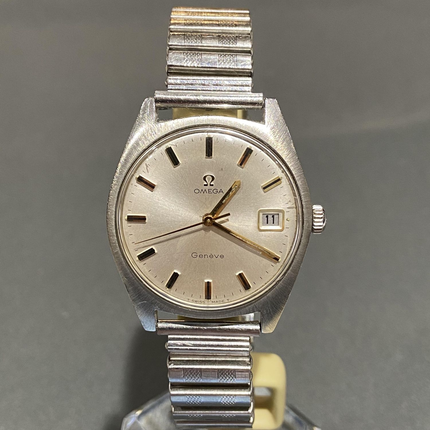 omega stainless steel watch