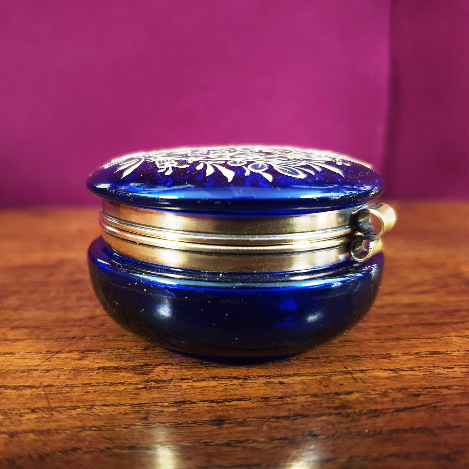 Moser Glass Trinket Box - Antique Glass - Hemswell Antique Centres