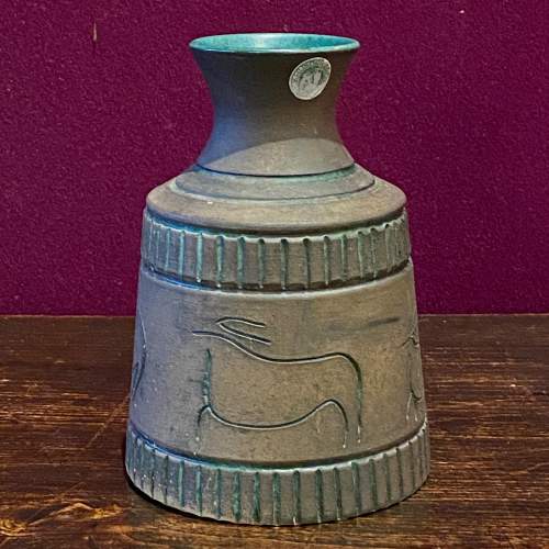 Krukmakaren Squat Stoneware Cylinder Vase image-1