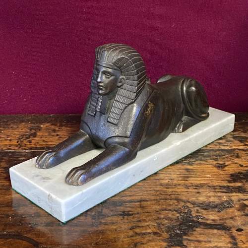 Late 19th Century French Bronze Sphinx Figure image-1