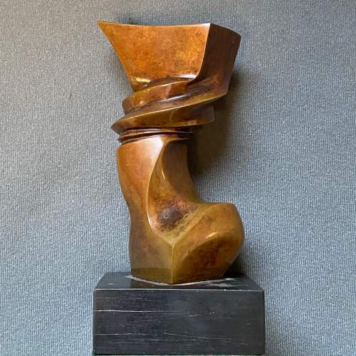Frederick Leslie Kennett Bronze Abstract Form image-1