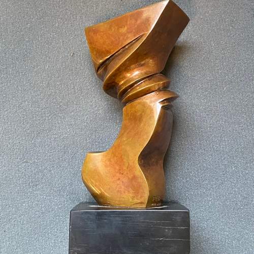 Frederick Leslie Kennett Bronze Abstract Form image-2