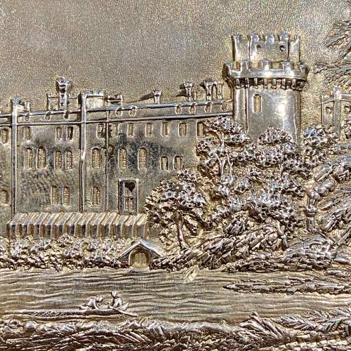 Early Victorian Silver Double Castle Top Card Case image-4