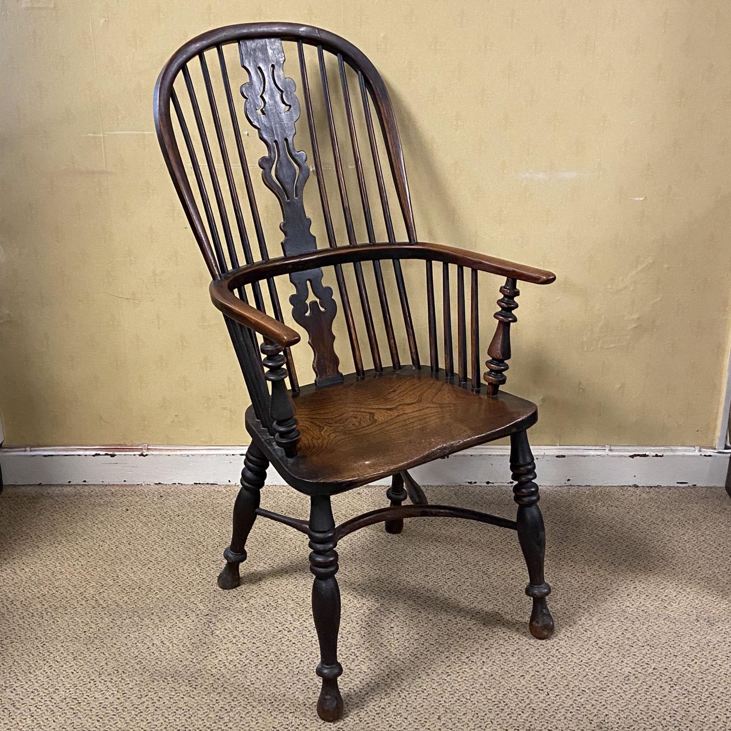 Ash and Elm Windsor Chair from Gabbitass Worksop circa 1840 - Antique ...