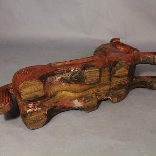Polychrome Carved Wooden Horse image-6